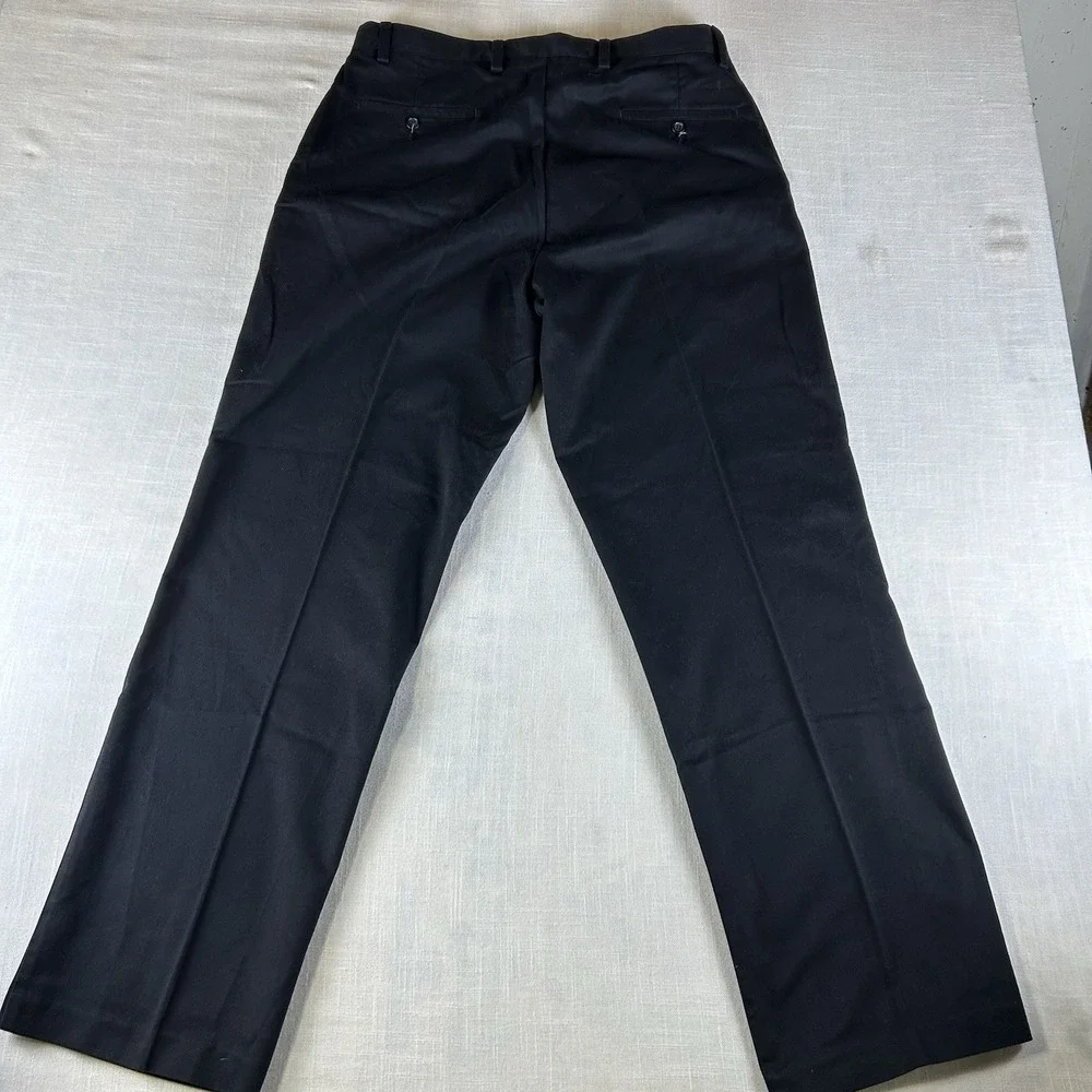 Dockers D3 Easy‎ Care Flat Front Casual Pants Men's 36x32 Dark Black